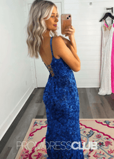 Tiffany |Prom Dresses Royal Blue Mermaid Long With Sweetheart Sequins Slit - Price #price_variant_lowest# - Royal Blue - PromDressClub